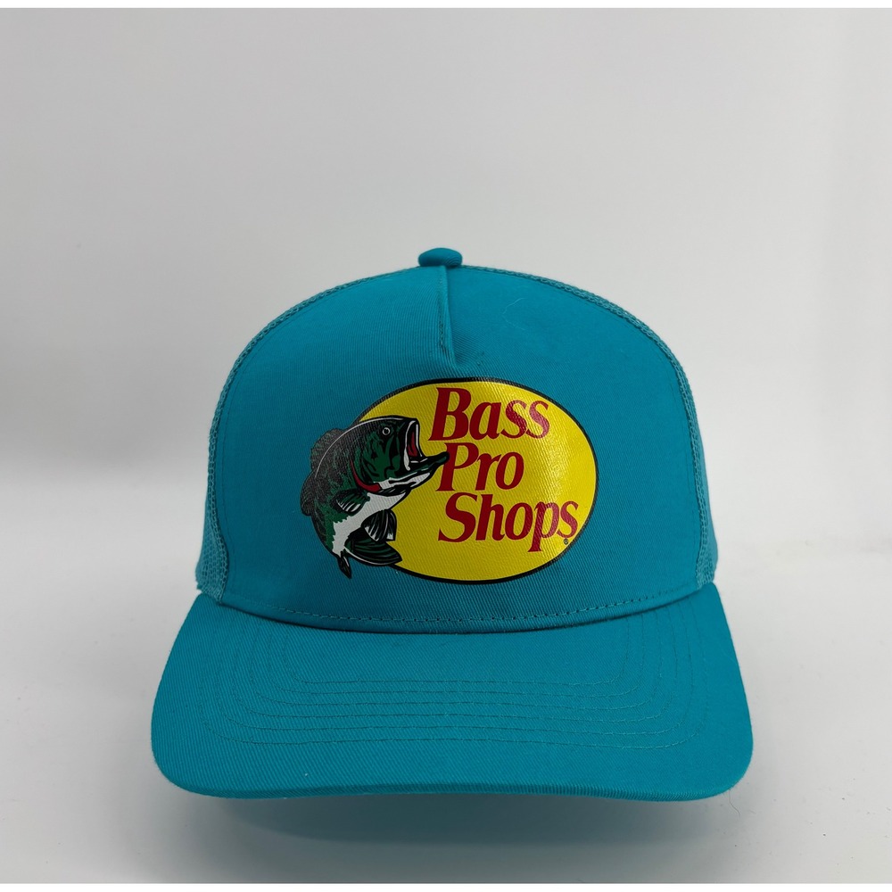 Bass Pro Shops Trucker Hat Men's OSFM Teal Mesh Back Snapback